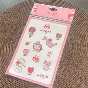 Jellycat Valentine Sticker Sheet - Pink, Cream & Red